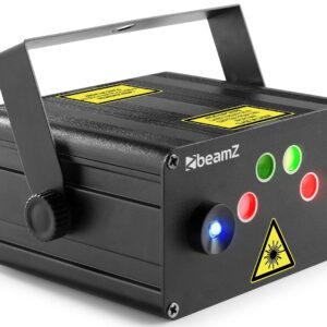 Laser Duplo 100/50mW Vermelho e Verde + LED Azul c/ Comando (DAHIB DOUBLE) - beamZ