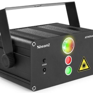 Laser a Bateria 100/50mW Vermelho e Verde c/ Comando (ATHENA) - beamZ