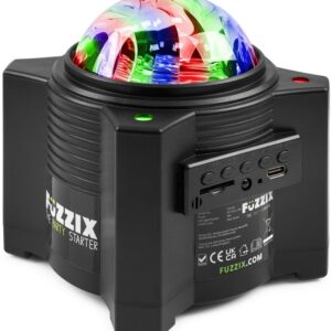 Coluna Bluetooth c/ Efeitos Aurora Galactic LED 4x 2W RGBW - FUZZIX