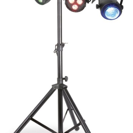 Barra Portátil 4 EM 1 c/ 2 Focos PAR 3x LEDs RGBW e 2 Projectores Efeitos Jellymoon - MAX