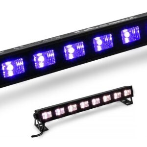 Barra Profissional 2-EM-1 8x LEDs 3W Branco+UV (Luz Negra) BUVW83 - beamZ