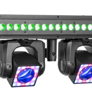 Barra Profissional 36 LEDs c/ 4 Moving Head´s 4 LEDs 40W UV (SHOWBAR GO VIBE) - beamZ