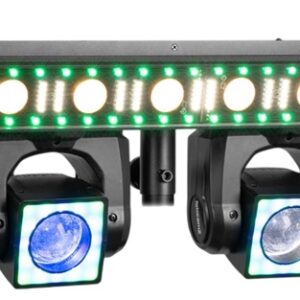 Barra Profissional 156 LEDs c/ 4 Moving Head?s 4 LEDs 40W UV (SHOWBAR GO EDGE) - beamZ