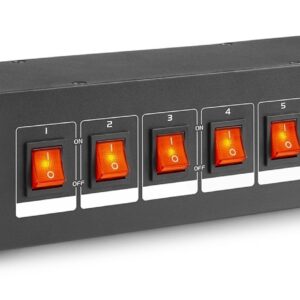 Painel 19 2U de Interruptores 8 Canais c/ Tomadas Schuko (PS08S) - beamZ