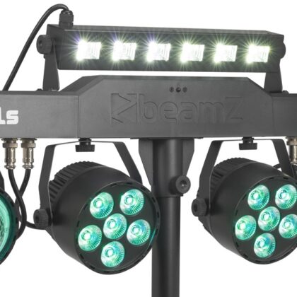 Barra Portátil 4-EM-1 CLS Party Bar c/ 2 Jelly Moon + 2 Focos + UV/Estroboscópio (NesoUV) - beamZ