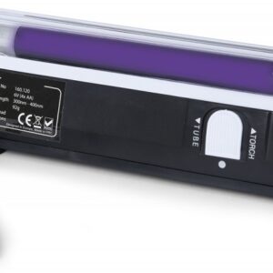 Lampada UV Luz Negra T5 4W 6 c/ Pega (Detector Notas) + Lanterna