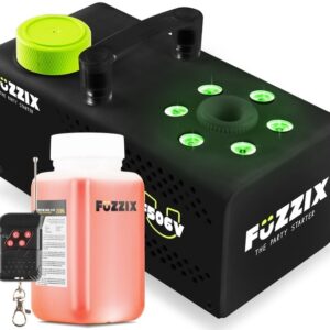 Máquina de Fumo Vertical 500W 6 LEDs RGB c/ Comando s/ Fios (F506V) - FUZZIX