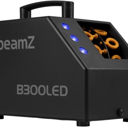 Máquina de Bolhas c/ 3 Luzes LED RGB e Comando s/ Fios (B300LED) - beamZ