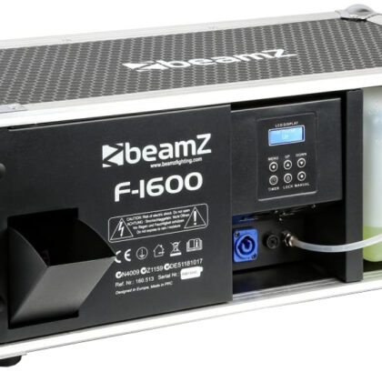 Máquina de Fumo Neblina Profissional 1600W em Rack Flightcase (F1600) - beamZ
