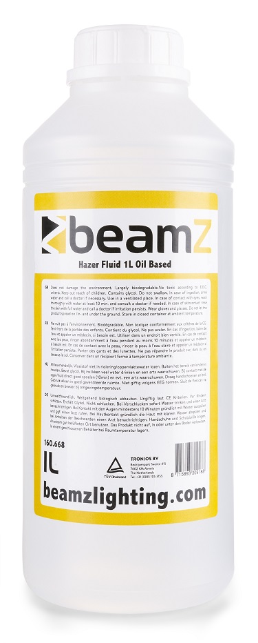 Líquido de Neblina Incolor p/ Máquina de Fumo, Neblina (1 Litro) - beamZ