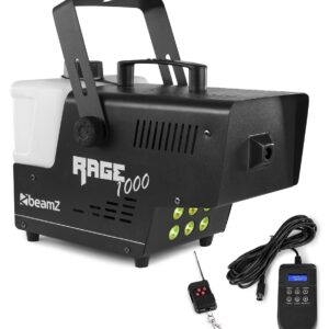 Máquina de Fumos 1000W DMX c/ 6 LEDs RGB e Controlador Temporizado (RAGE 1000LED) - beamZ