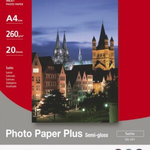 Papel Fotogr?fico Acetinado A4 (20 Folhas) - CANON