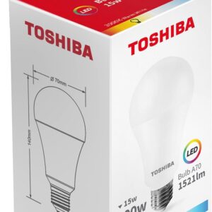 Lâmpada LED A70 E27 15W 3000K - TOSHIBA