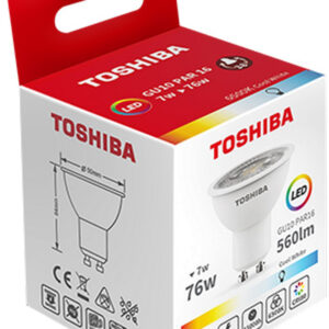 Lâmpada LED GU10 5,5 W 6500K - TOSHIBA