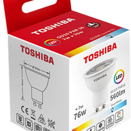 Lâmpada LED GU10 5,5 W 6500K - TOSHIBA