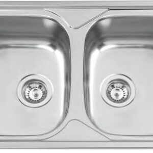 Lava Loiça Okio Line 80 BB 800X500mm (Aço Inoxidável Polido) - RODI
