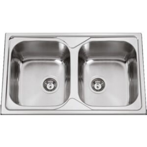 Lava Loiça Okio Plus 80 Duo 800X500mm (Aço Inoxidável Polido) - RODI