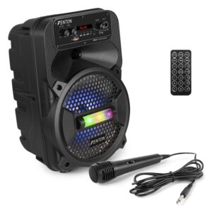 Coluna Amp. Portátil 8 50W c/ Leitor MP3/USB/SD/BLUETOOTH + Microfone/Comando (FPC8) - FENTON