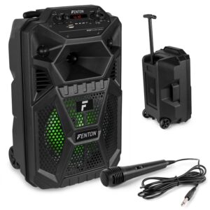 Coluna Amp. Portátil 8 50W c/ Leitor MP3/USB/SD/BLUETOOTH + Microfone/Trolley (FPC8T) - FENTON