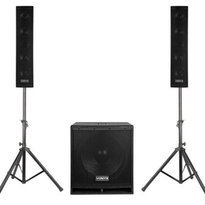 Sistema Som Bi-Amplificado BLUETOOTH/USB/SD/MP3 1000W (VX880BT 2.1) - VONYX