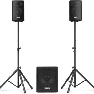 Sistema Som Amplificado 12 USB/SD/MP3 800W (VX0812BT 2.1) - VONYX