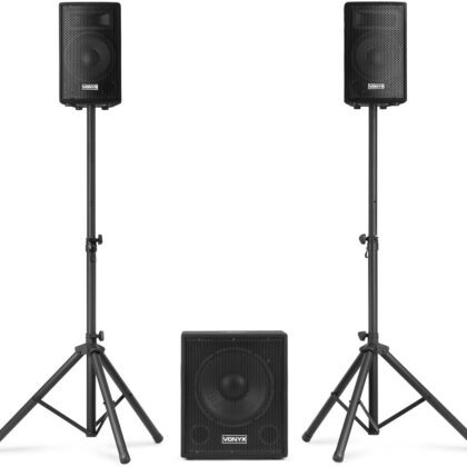Sistema Som Amplificado 12 USB/SD/MP3 800W (VX0812BT 2.1) - VONYX
