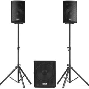 Sistema Som Amplificado 15 USB/SD/MP3 800W (VX1015BT 2.1) - VONYX