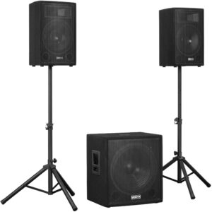 Sistema Som Amplificado BLUETOOTH/USB/SD 1200W (VX1218BT 2.1) - VONYX