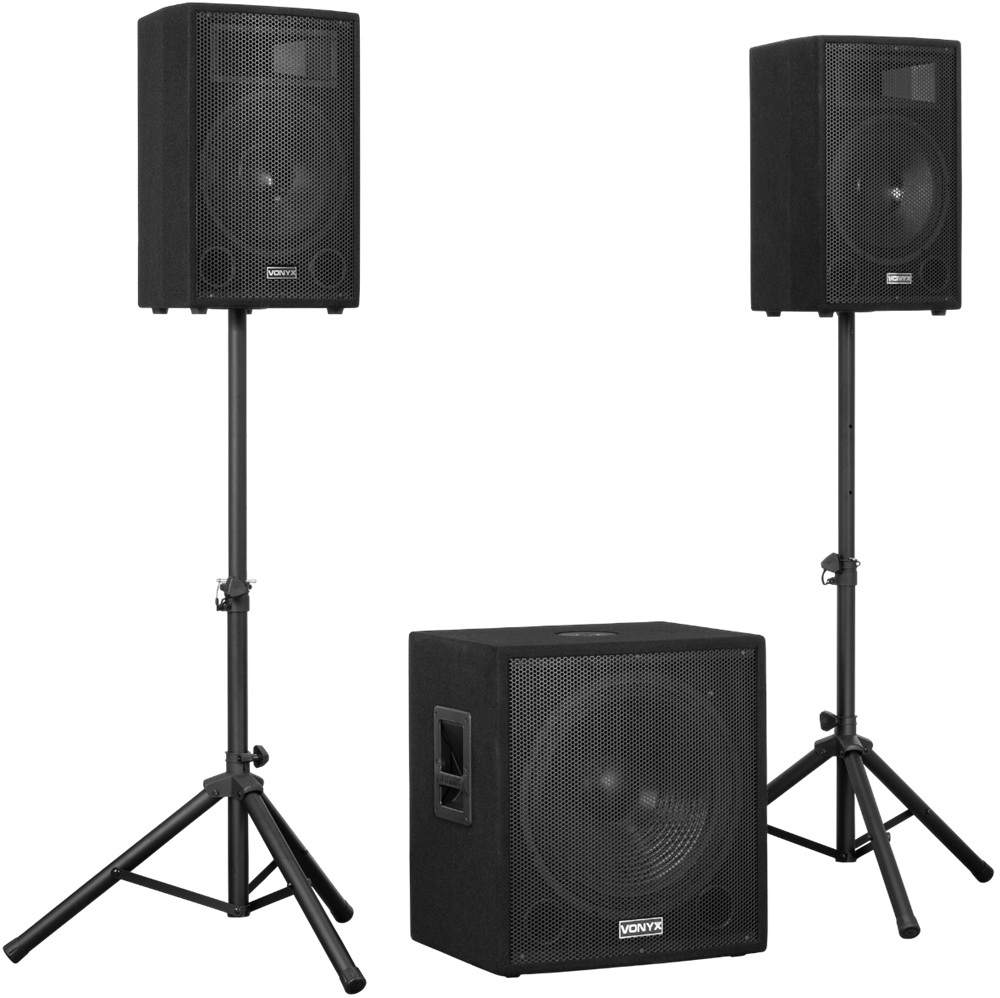 Sistema Som Amplificado BLUETOOTH/USB/SD 1200W (VX1218BT 2.1) - VONYX