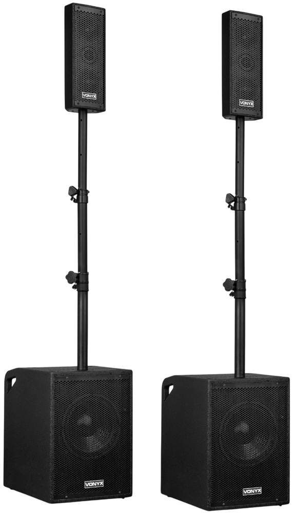 Sistema Som Amplificado Bluetooth/USB/SD/Microfone 1050W (VX1020BT 2.2) - VONYX