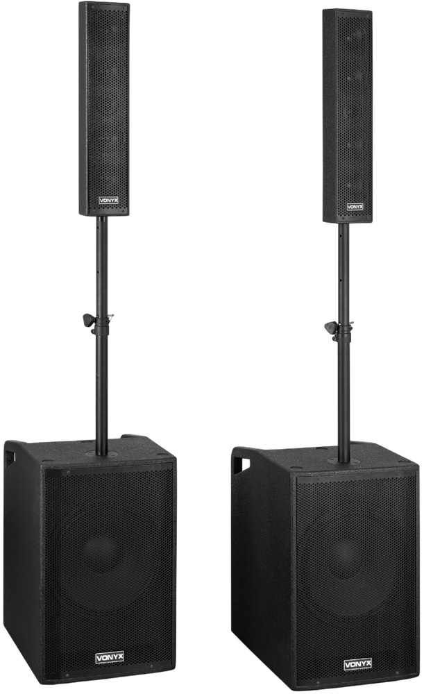 Sistema Som Amplificado BLUETOOTH/USB/SD 1250W (VX1080BT 2.2) - VONYX