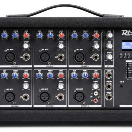 Mesa de Mistura Amplificada 8 Canais 800W c/ USB/MP3/AUX/BLUETOOTH (PDM-C805A) - Power Dynamics