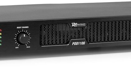 Amplificador PA Digital Pro 2x 550W RMS (PDD1100) - Power Dynamics
