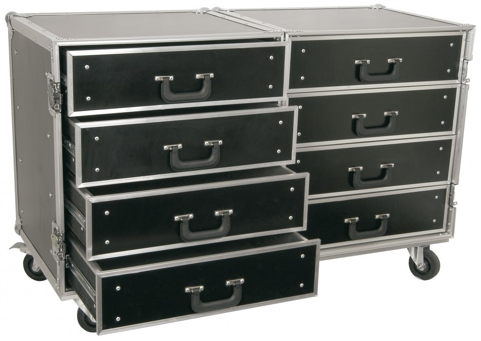 Rack Metálica / Mala Transporte com 8 Gavetas (PD-F4A) - Power Dynamics