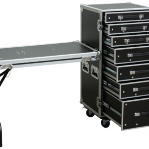 Rack Metálica c/ 7 Gavetas + Mesa (PD-FA5) - Power Dynamics