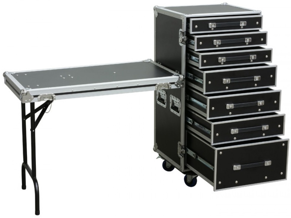 Rack Metálica c/ 7 Gavetas + Mesa (PD-FA5) - Power Dynamics