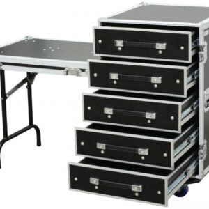 Rack Met?lica c/ 5 Gavetas + Mesa (PD-FA6) - Power Dynamics