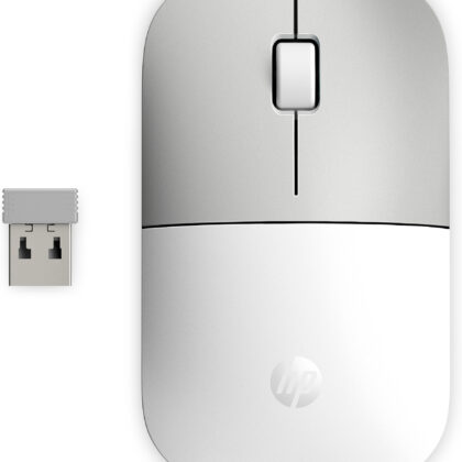 Rato Ótico Z3700 Wireless 1200DPI (Prateado/Branco) - HP