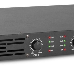 Amplificador PA Digital 1U 2x 250W (VDA500) - VONYX