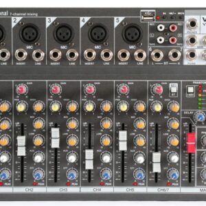 Mesa de Mistura 7 Canais c/ USB/SD/MP3 (VMM-F701) - VONYX