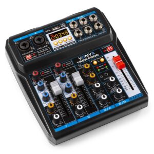 Mesa de Mistura 4 Canais c/ USB/DSP/MP3/Bluetooth (VMM-P500) - VONYX