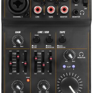Mesa de Mistura 3 Canais USB (PDM-D301) - Power Dynamics