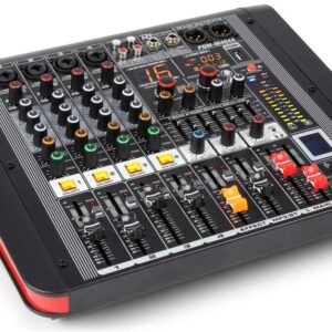 Mesa de Mistura Amplificada 4 Canais 400W c/ USB/MP3/BLUETOOTH (PDM-M404A) - Power Dynamics