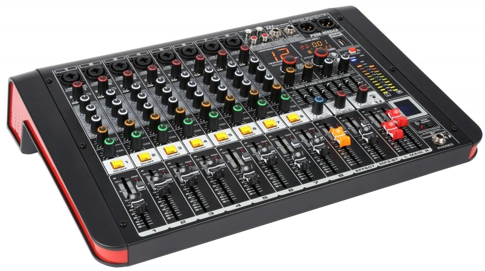 Mesa de Mistura Amplificada 8 Canais 400W c/ USB/MP3/BLUETOOTH (PDM-M804A) - Power Dynamics
