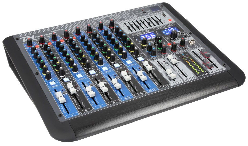 Mesa de Mistura Profissional 12 Canais c/ USB/MP3/BLUETOOTH (PDM-S1204) - Power Dynamics