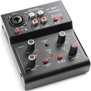 Mesa de Mistura 2 Canais com USB Audio (VMM201) - VONYX