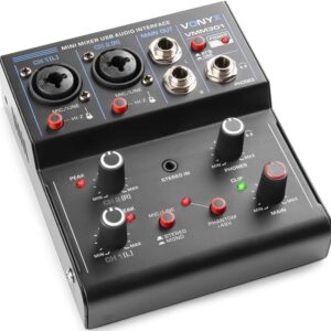Mesa de Mistura 3 Canais com USB Audio (VMM301) - VONYX