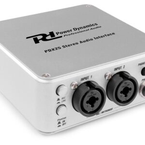 Interface Áudio USB Portátil 2 Canais (PDX25) - Power Dynamics