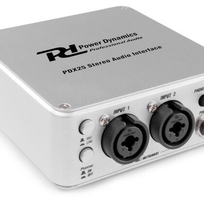 Interface Áudio USB Portátil 2 Canais (PDX25) - Power Dynamics