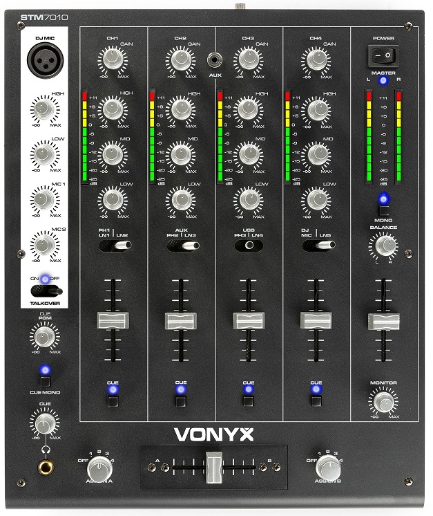 Mesa de Mistura DJ 4 Canais com USB (STM-7010) - Skytec